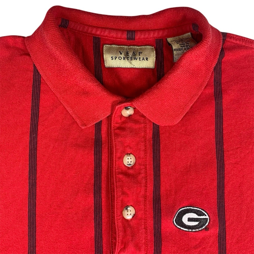 Georgia Bulldogs Mens Polo Shirt Vesi Sportswear Medium